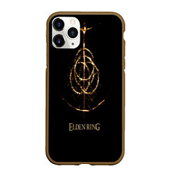 Чехол iPhone 11 Pro матовый Elden Ring, цвет: 3D-коричневый