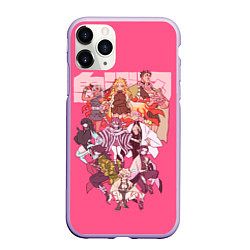 Чехол iPhone 11 Pro матовый Slayers on pink, цвет: 3D-светло-сиреневый