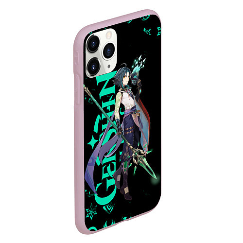 Чехол iPhone 11 Pro матовый XIAO GENSHIN IMPACT / 3D-Розовый – фото 2