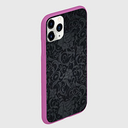 Чехол iPhone 11 Pro матовый Dark Pattern, цвет: 3D-фиолетовый — фото 2