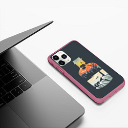Чехол iPhone 11 Pro матовый Философия, цвет: 3D-малиновый — фото 2