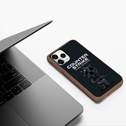 Чехол iPhone 11 Pro матовый CS GO COUNTER TERRORIS Z, цвет: 3D-коричневый — фото 2