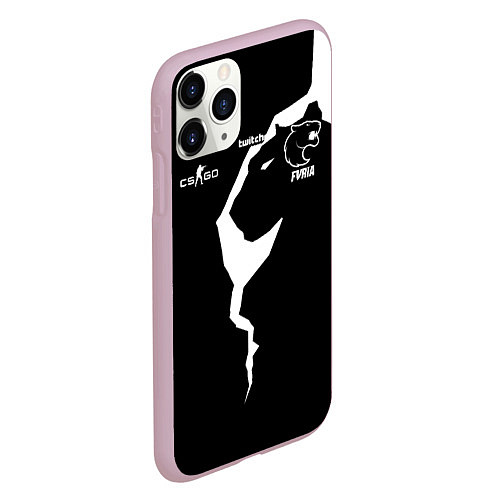Чехол iPhone 11 Pro матовый Форма FURIA Форма СS:GO / 3D-Розовый – фото 2