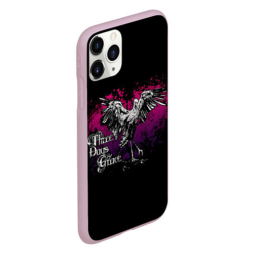 Чехол iPhone 11 Pro матовый Three Days Grace / 3D-Розовый – фото 2