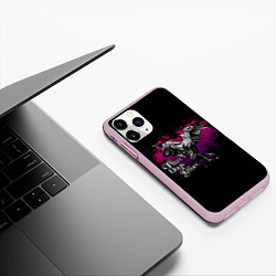 Чехол iPhone 11 Pro матовый Three Days Grace, цвет: 3D-розовый — фото 2