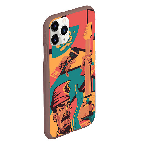 Чехол iPhone 11 Pro матовый А теперь, песня! / 3D-Коричневый – фото 2