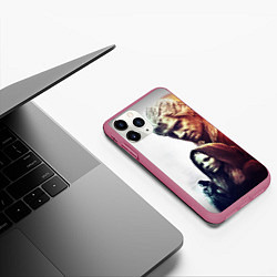 Чехол iPhone 11 Pro матовый THE WITCHER ПЕРСОНАЖИ, цвет: 3D-малиновый — фото 2