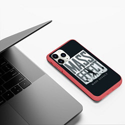 Чехол iPhone 11 Pro матовый Эффект массы, цвет: 3D-красный — фото 2