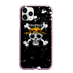 Чехол iPhone 11 Pro матовый Весылый Роджер One Piece