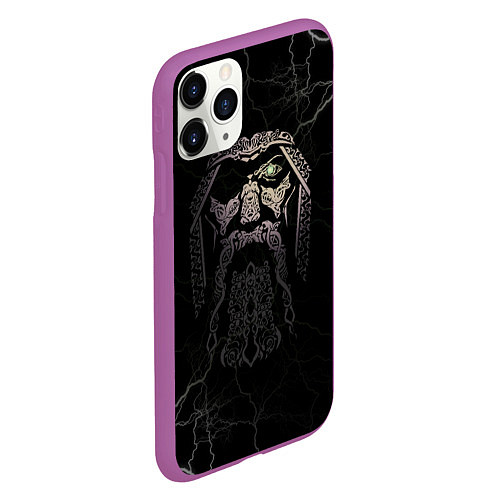 Чехол iPhone 11 Pro матовый Odin / 3D-Фиолетовый – фото 2