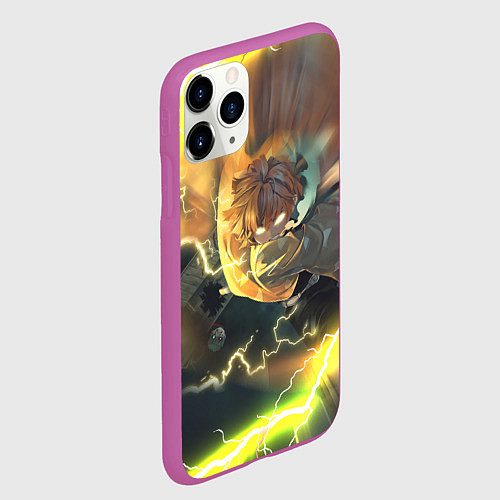 Чехол iPhone 11 Pro матовый ZENITSU ЗЕНИТСУ ЛОГО спина / 3D-Фиолетовый – фото 2