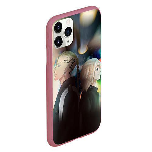 Чехол iPhone 11 Pro матовый Tokyo Revengers Токийские Мстители Z / 3D-Малиновый – фото 2