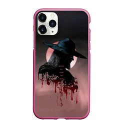 Чехол iPhone 11 Pro матовый Blind Hunter, цвет: 3D-малиновый