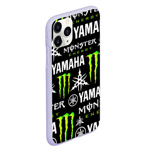 Чехол iPhone 11 Pro матовый YAMAHA X MONSTER SPORT / 3D-Светло-сиреневый – фото 2