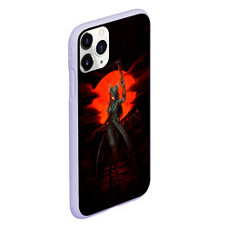 Чехол iPhone 11 Pro матовый Blood moon, цвет: 3D-светло-сиреневый — фото 2