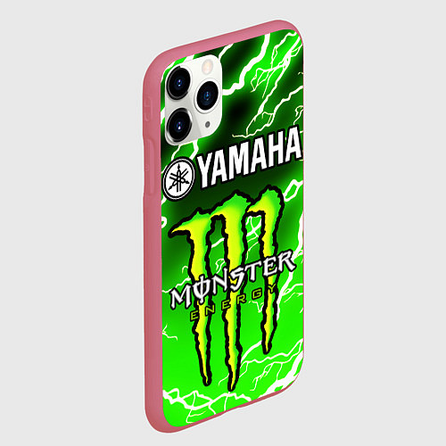 Чехол iPhone 11 Pro матовый YAMAHA X MONSTER SPORT / 3D-Малиновый – фото 2