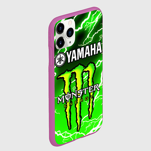 Чехол iPhone 11 Pro матовый YAMAHA X MONSTER SPORT / 3D-Фиолетовый – фото 2