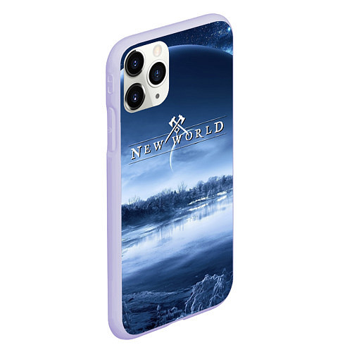 Чехол iPhone 11 Pro матовый New World / 3D-Светло-сиреневый – фото 2