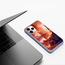 Чехол iPhone 11 Pro матовый New World, цвет: 3D-светло-сиреневый — фото 2