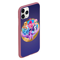 Чехол iPhone 11 Pro матовый Pony team, цвет: 3D-малиновый — фото 2