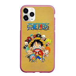 Чехол iPhone 11 Pro матовый Персонажи One Piece Большой куш