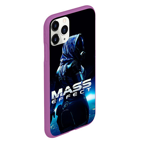 Чехол iPhone 11 Pro матовый MASS EFFECT ТАЛИ ЗОРА / 3D-Фиолетовый – фото 2