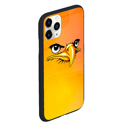 Чехол iPhone 11 Pro матовый Орёл 3d / 3D-Черный – фото 2