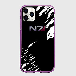 Чехол iPhone 11 Pro матовый MASS EFFECT ПОСЛЕДНИЙ БОЙ, цвет: 3D-фиолетовый
