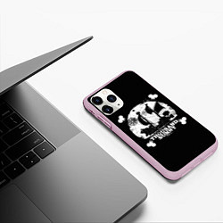 Чехол iPhone 11 Pro матовый One Piece team, цвет: 3D-розовый — фото 2