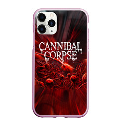 Чехол iPhone 11 Pro матовый Blood Cannibal Corpse Труп Каннибала Z, цвет: 3D-розовый