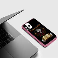 Чехол iPhone 11 Pro матовый Альбомы КиШ Z, цвет: 3D-малиновый — фото 2