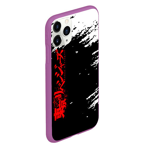 Чехол iPhone 11 Pro матовый TOKYO REVENGERS / 3D-Фиолетовый – фото 2