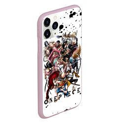 Чехол iPhone 11 Pro матовый Пираты One Piece Большой куш, цвет: 3D-розовый — фото 2