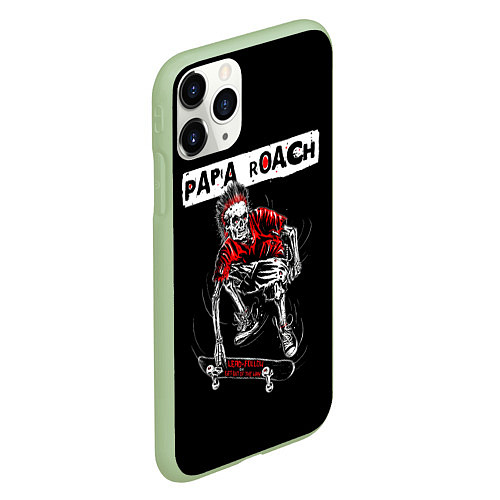 Чехол iPhone 11 Pro матовый Skater boy / 3D-Салатовый – фото 2