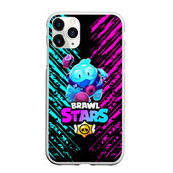 Чехол iPhone 11 Pro матовый BRAWL STARS SQUEAK: СКВИК, цвет: 3D-белый