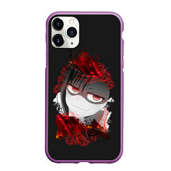 Чехол iPhone 11 Pro матовый Bad Girl Nagatoro, цвет: 3D-фиолетовый