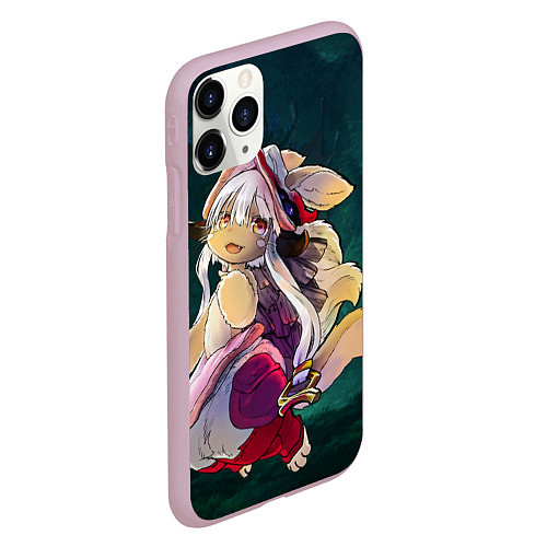 Чехол iPhone 11 Pro матовый Nanachi / 3D-Розовый – фото 2