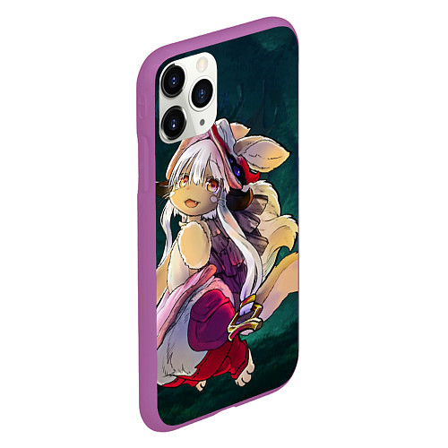 Чехол iPhone 11 Pro матовый Nanachi / 3D-Фиолетовый – фото 2