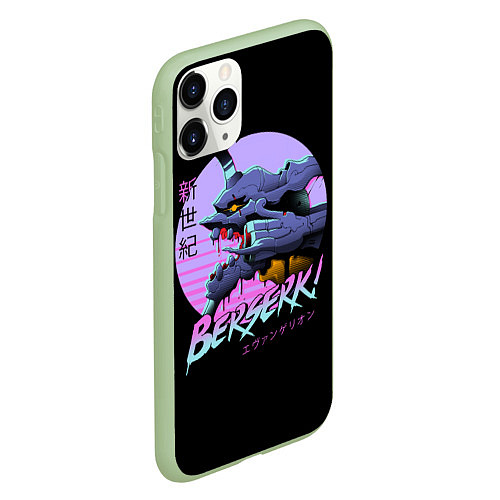 Чехол iPhone 11 Pro матовый EVA-BERSERK ЕВА- БЕРСЕРК / 3D-Салатовый – фото 2