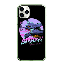 Чехол iPhone 11 Pro матовый EVA-BERSERK ЕВА- БЕРСЕРК, цвет: 3D-салатовый