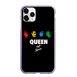 Чехол iPhone 11 Pro матовый Hot Space, цвет: 3D-светло-сиреневый