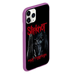 Чехол iPhone 11 Pro матовый MICK THOMPSON SLIPKNOT СЛИПКНОТ Z, цвет: 3D-фиолетовый — фото 2