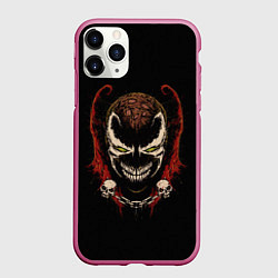 Чехол iPhone 11 Pro матовый Spawn профиль, цвет: 3D-малиновый