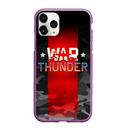 Чехол iPhone 11 Pro матовый WAR THUNDER ВАР ТАНДЕР, цвет: 3D-фиолетовый