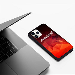 Чехол iPhone 11 Pro матовый Evangelion 3 0 Евангелион 3 0 Z, цвет: 3D-черный — фото 2