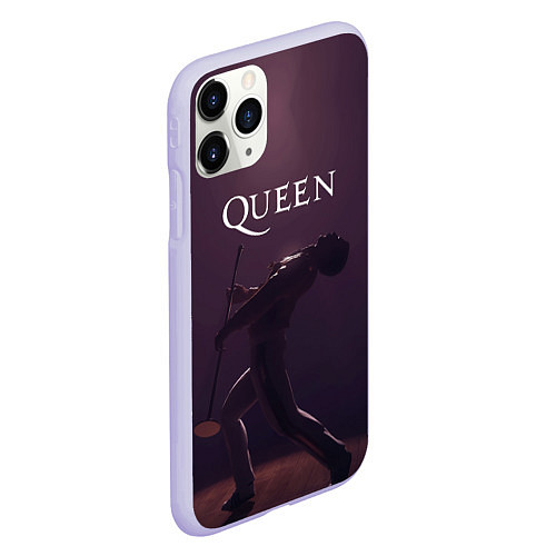 Чехол iPhone 11 Pro матовый Freddie Mercury Queen Z / 3D-Светло-сиреневый – фото 2