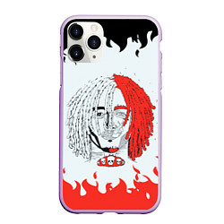 Чехол iPhone 11 Pro матовый LIL PUMP ЛИЛ ПАМП Z, цвет: 3D-сиреневый