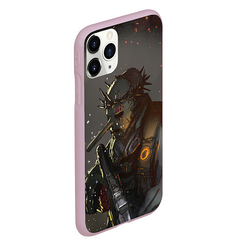 Чехол iPhone 11 Pro матовый CHRIS FEHN SLIPKNOT СЛИПКНОТ Z / 3D-Розовый – фото 2
