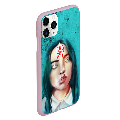 Чехол iPhone 11 Pro матовый BAD GUY BILLIE EILISH Z / 3D-Розовый – фото 2