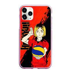 Чехол iPhone 11 Pro матовый Кенма Козуме, Haikyuu, цвет: 3D-розовый